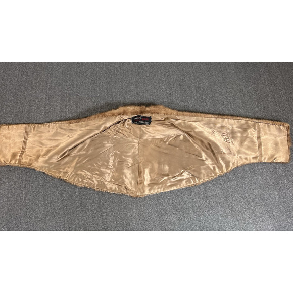 Vintage Voula Mitsakou Mink Fur Shawl Shoulder Wrap One Size Made In Greece - Picture 7 of 16